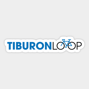 Tiburon Loop blue with bike Sticker